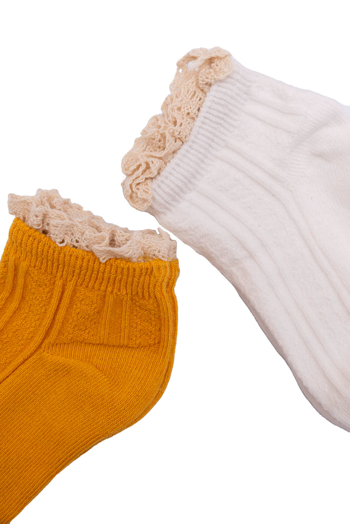 Mesh Ankle Socks 2-Pack