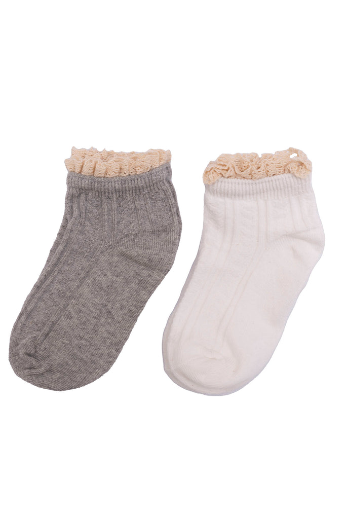 Mesh Ankle Socks 2-Pack